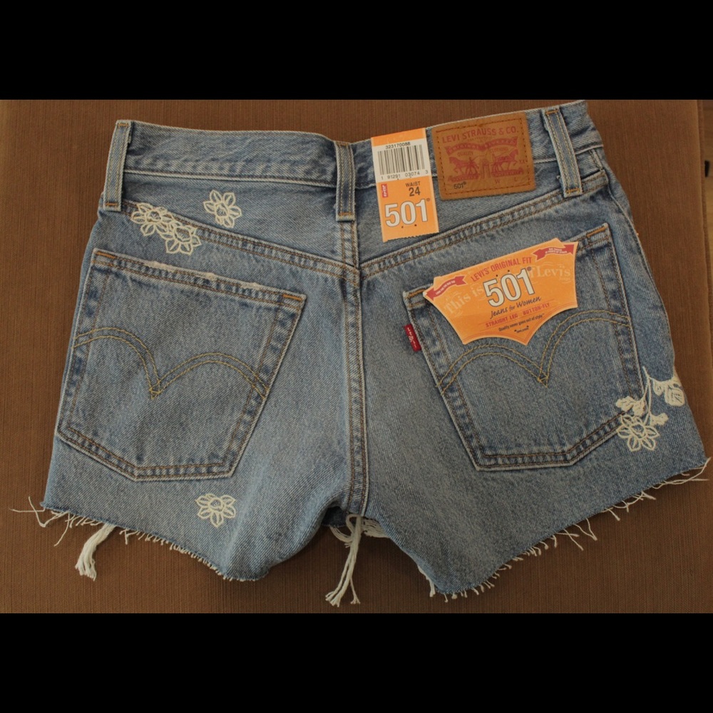 Levi shorts from the 501 collection.